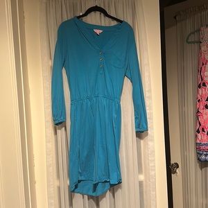 Iilly pulitzer blue dress medium